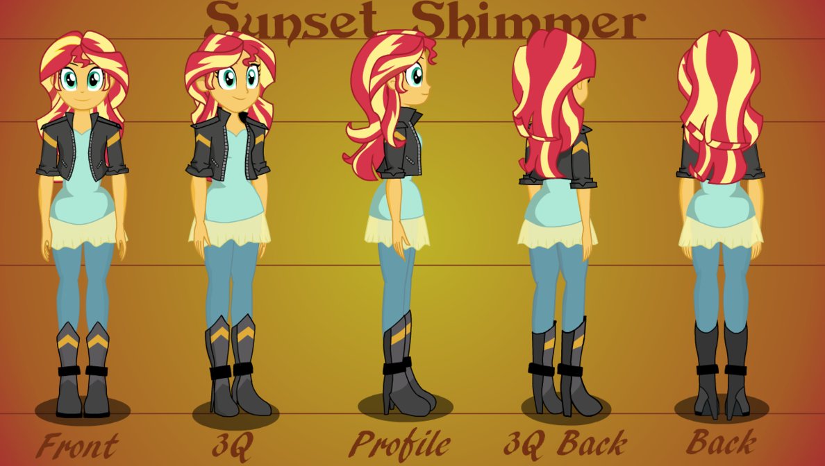 Sunset Shimmer Flash/Animate Puppet by SolyWack