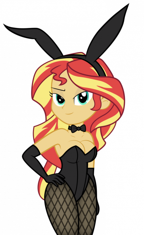 sunset_shimmer_in_bunny_suit_alternate_b