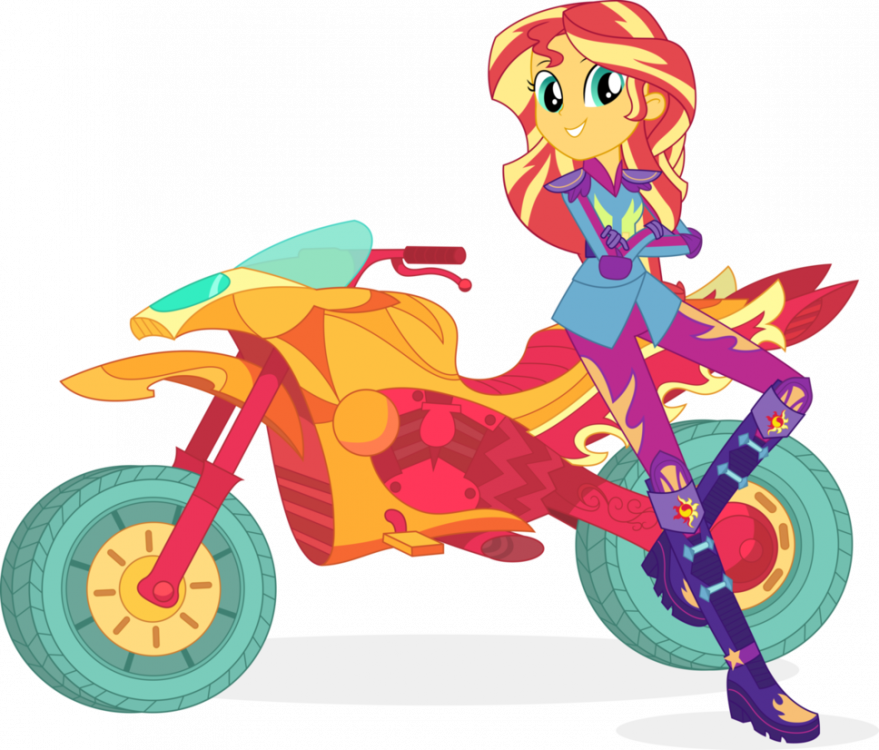 sunset_shimmer_motocross_vector_by_icant