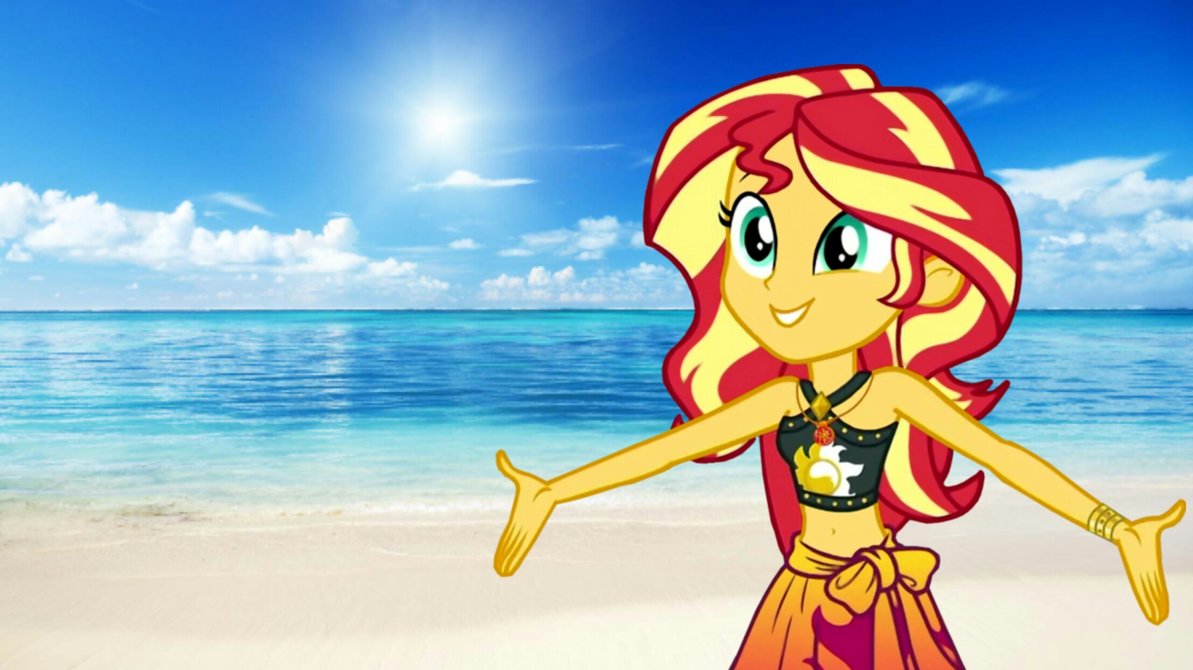 sunset_shimmer_on_the_beach_by_patricksi