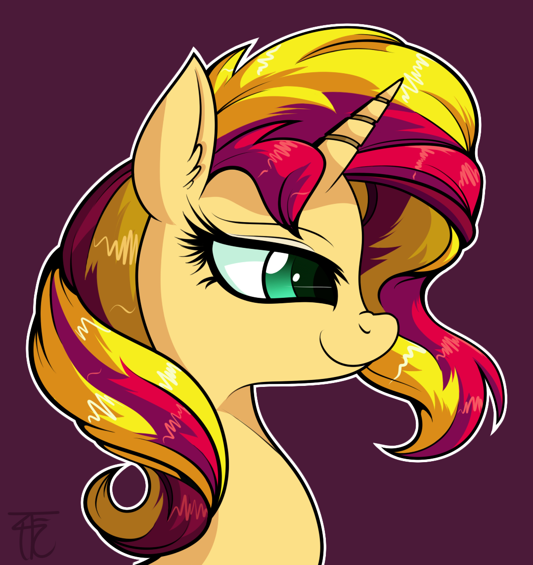 sunset_shimmer_portrait_by_wildberry_pop