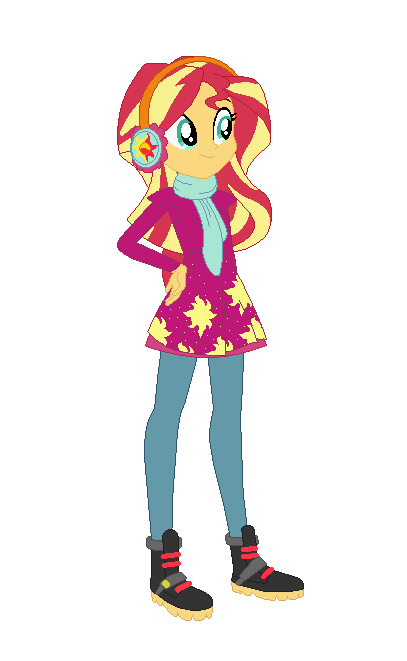 Sunset Shimmer's Winter Outfit by Allegro15