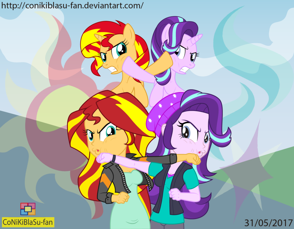 sunset_shimmer_vs_starlight_glimmer___ex