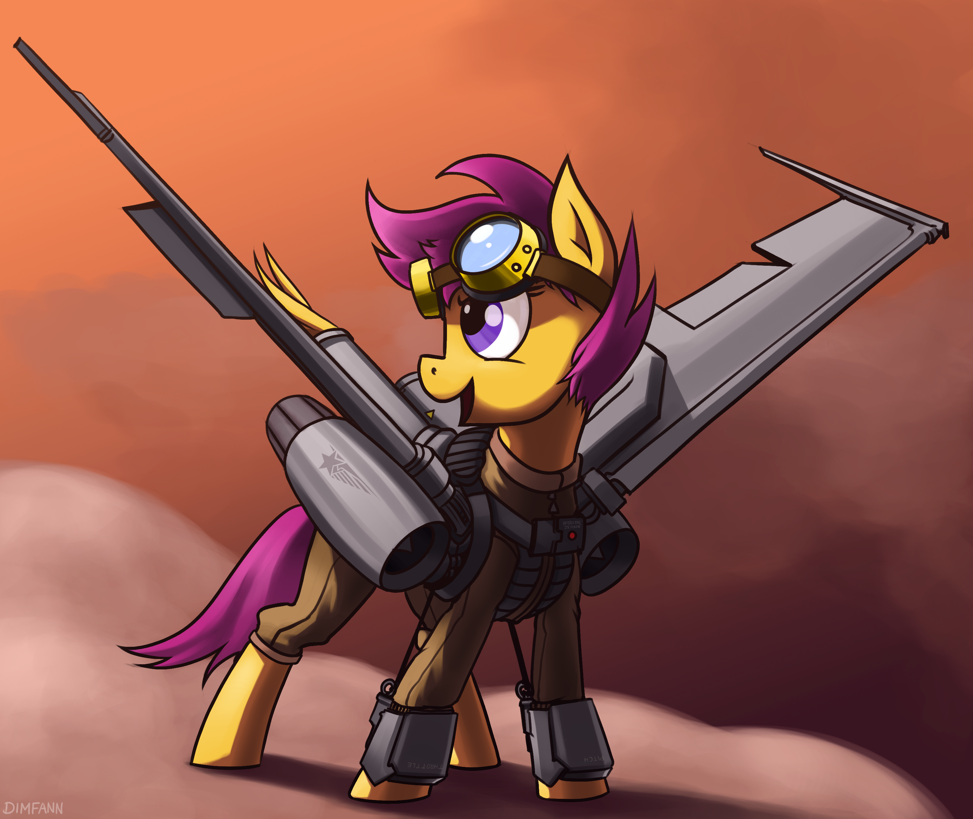 Supersonic Scootaloo by DimFann