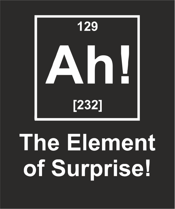 The element of surprise - T-shirt | Talking T's