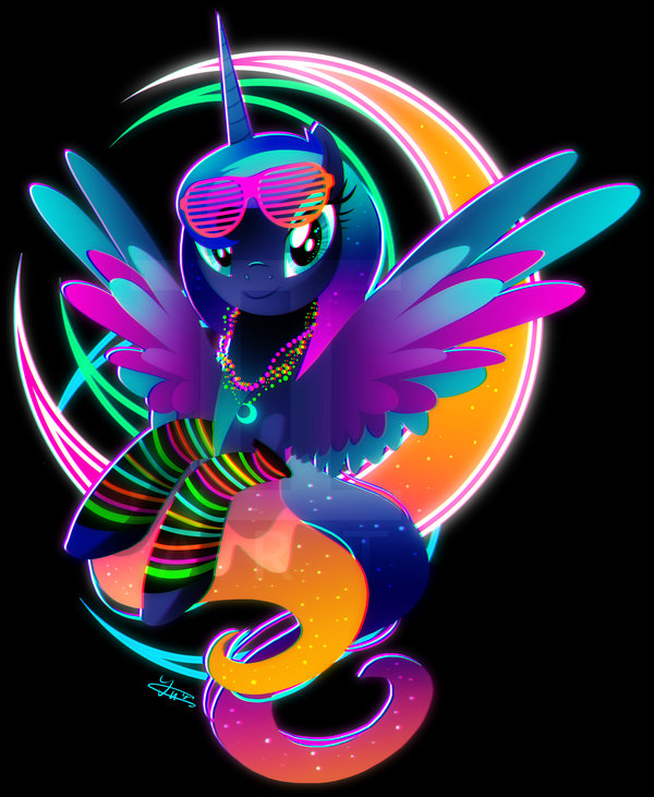 synthwave_princess_luna_by_ii_art-dbwe82