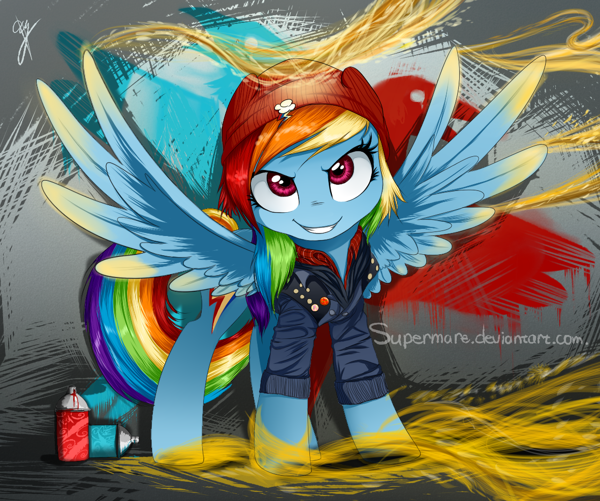 In famous: the second son (rainbow dash) by Supermare
