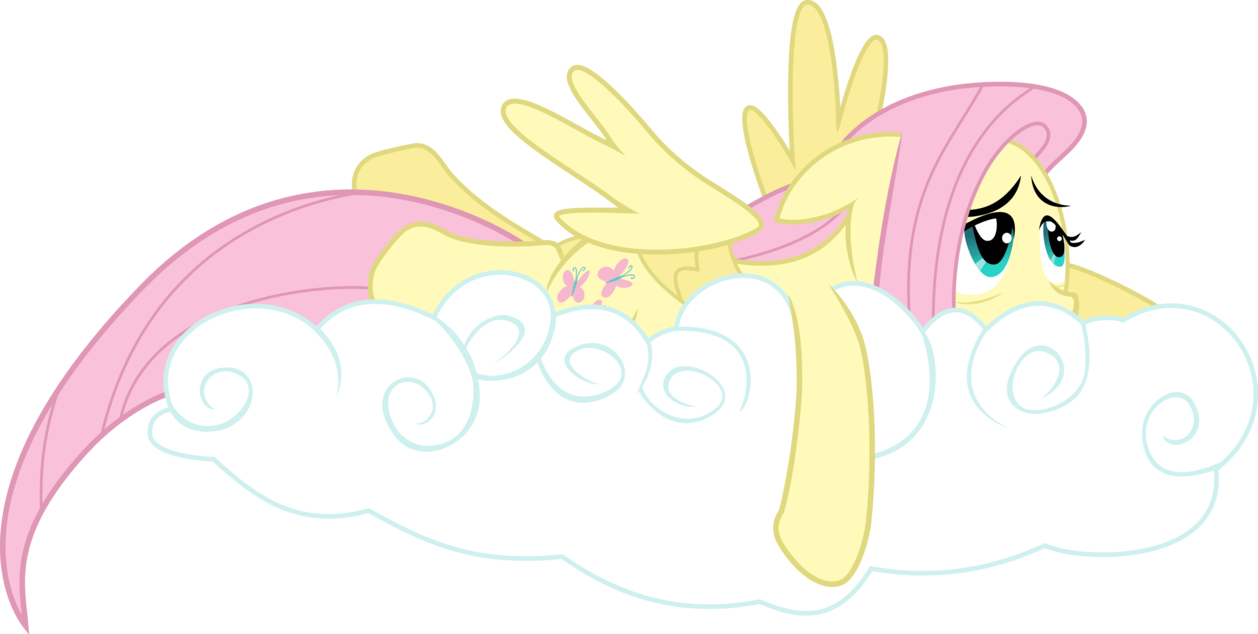 tired_fluttershy___vector_by_regolithx-d