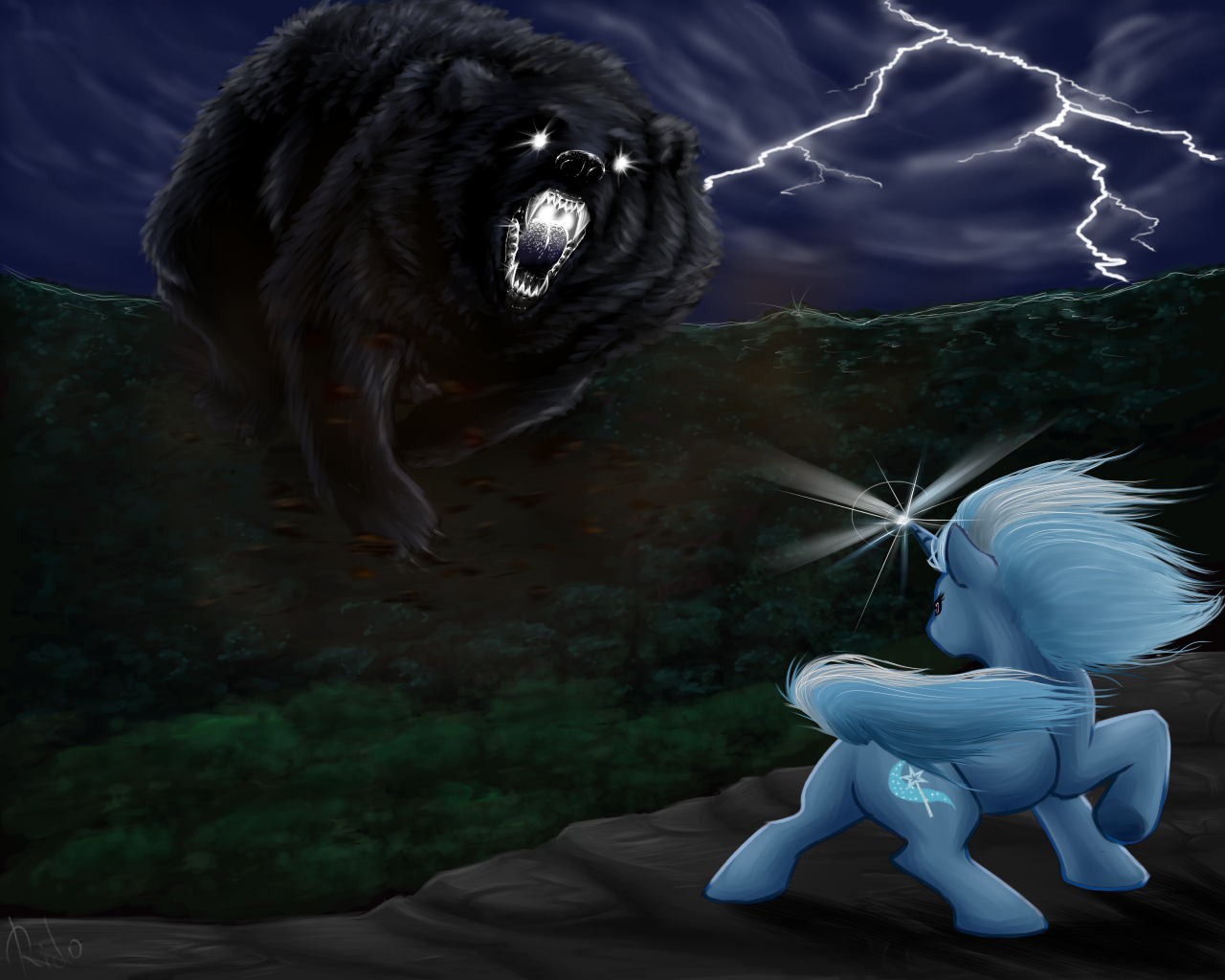 Trixie vs Ursa Major by Korcika