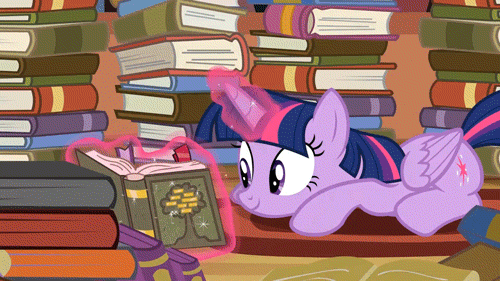 Image result for mlp book gif