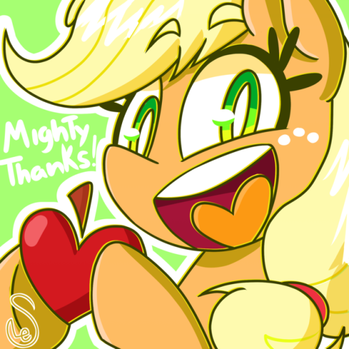little-equine-stuff: “Thanks so much for the kind words! Makes me feel great like an apple. Have a pony you might like a lot!
