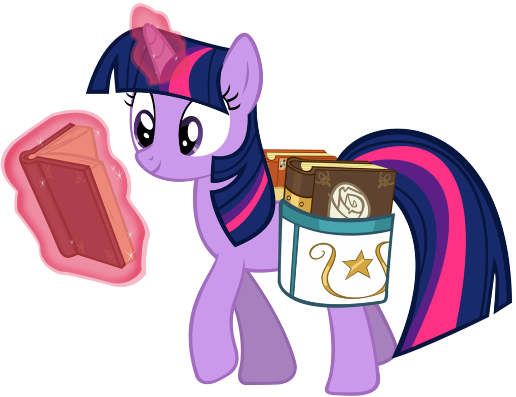 Twilight Sparkle (reading on the go) by DrFatalChunk