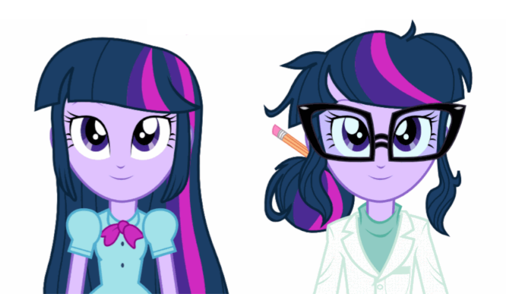 twilight_sparkle_and_sci_twi_vectors_by_