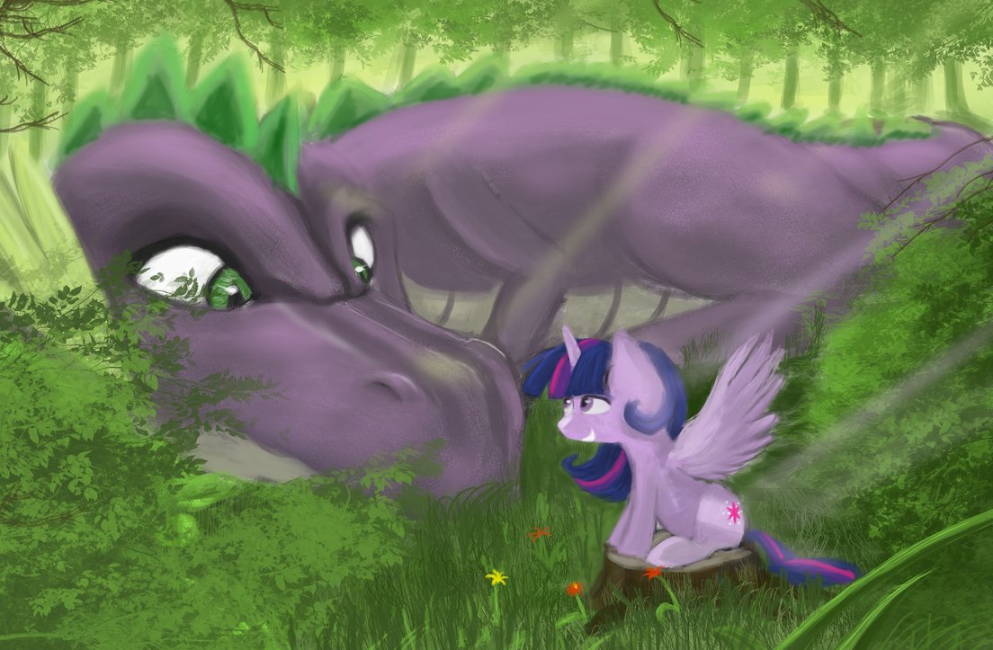 twilight_sparkle_and_spike_by_paperdrop-