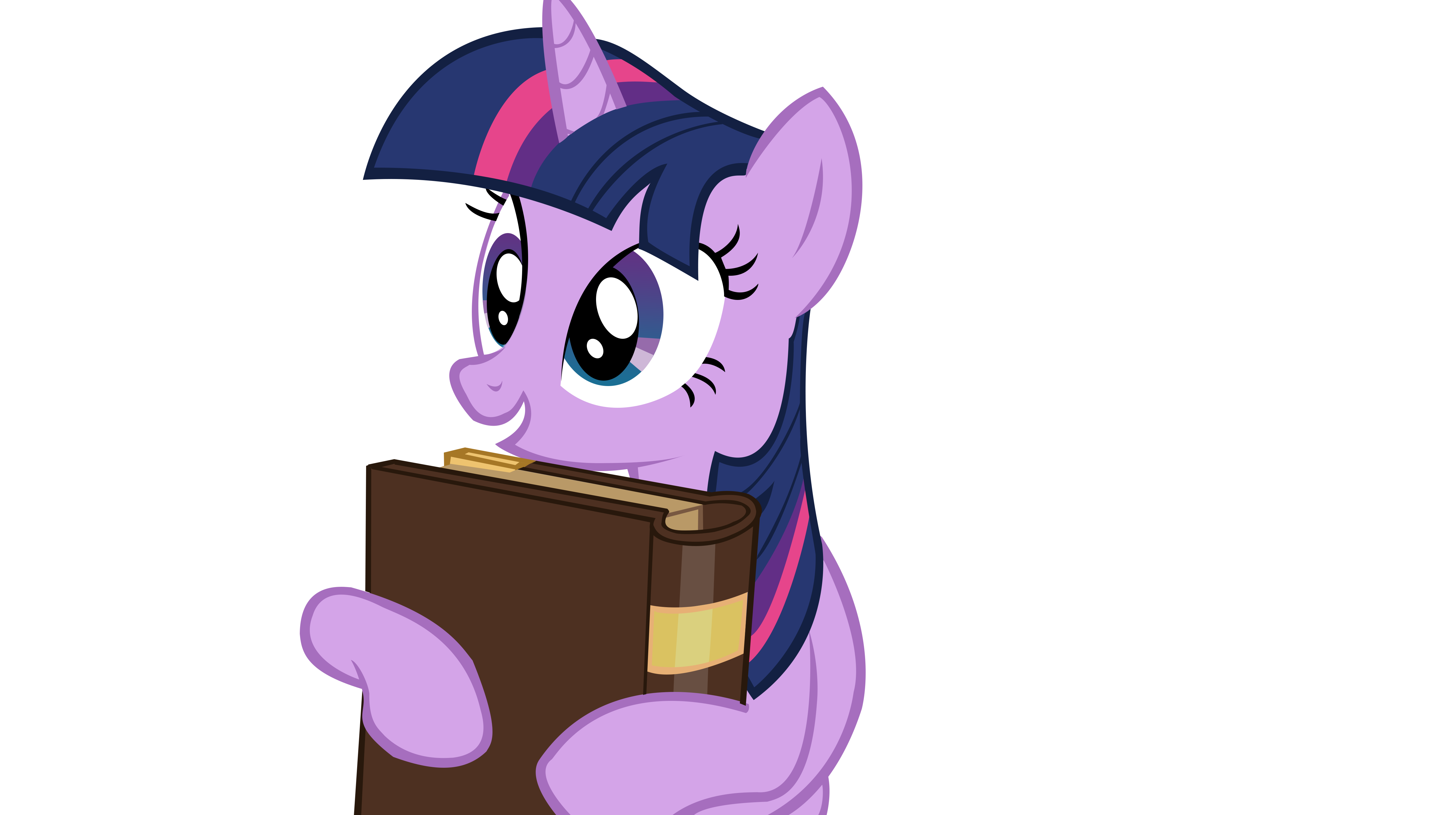 twilight_sparkle_holding_a_book_vector_b