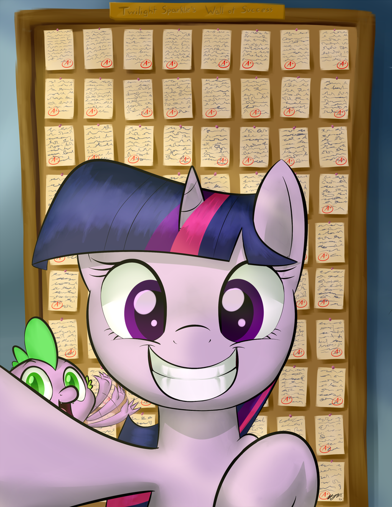 twilight_sparkle_s_wall_of_success_by_lo