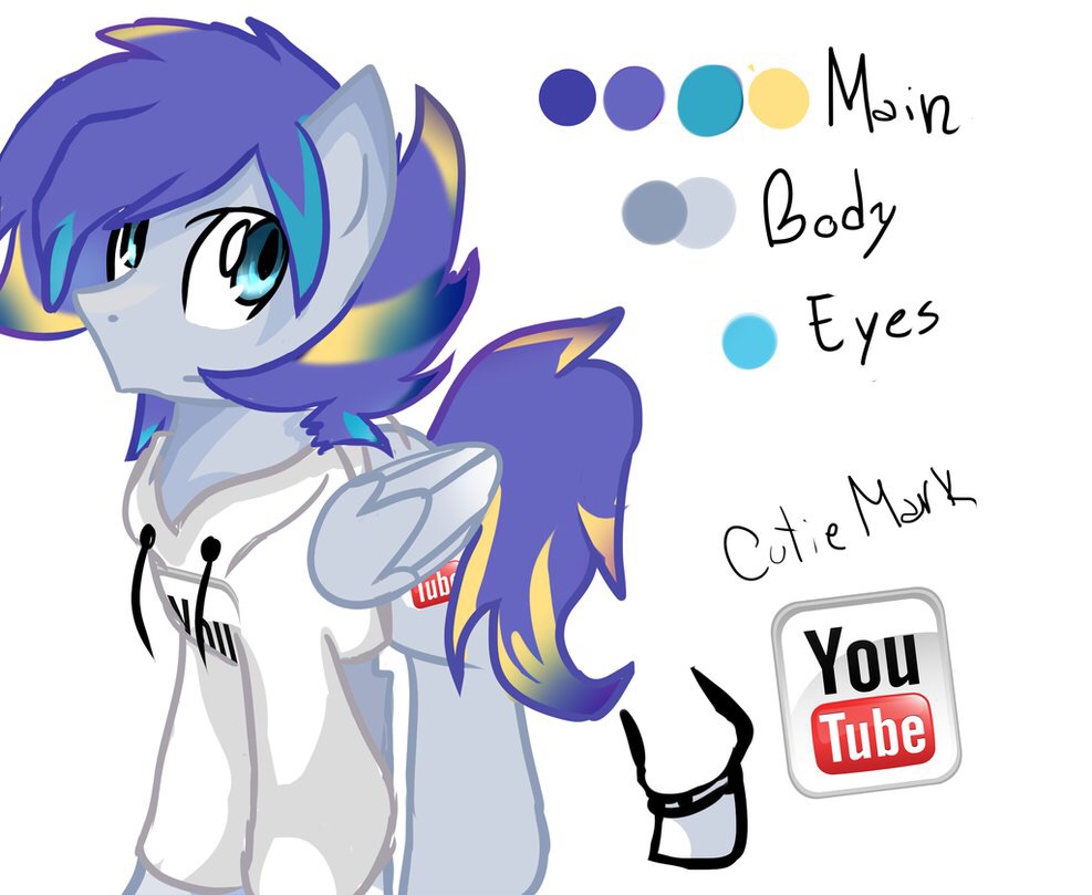 Youtube pony I adopted from @Apriifox by Daneon