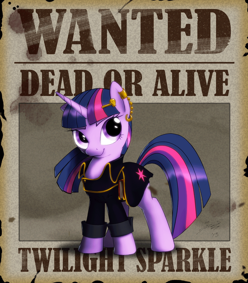 Wanted - Twilight Sparkle by Lionheartcartoon