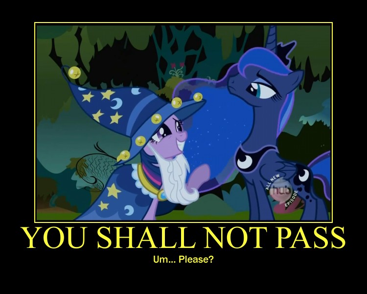 Image result for mlp you shall not pass