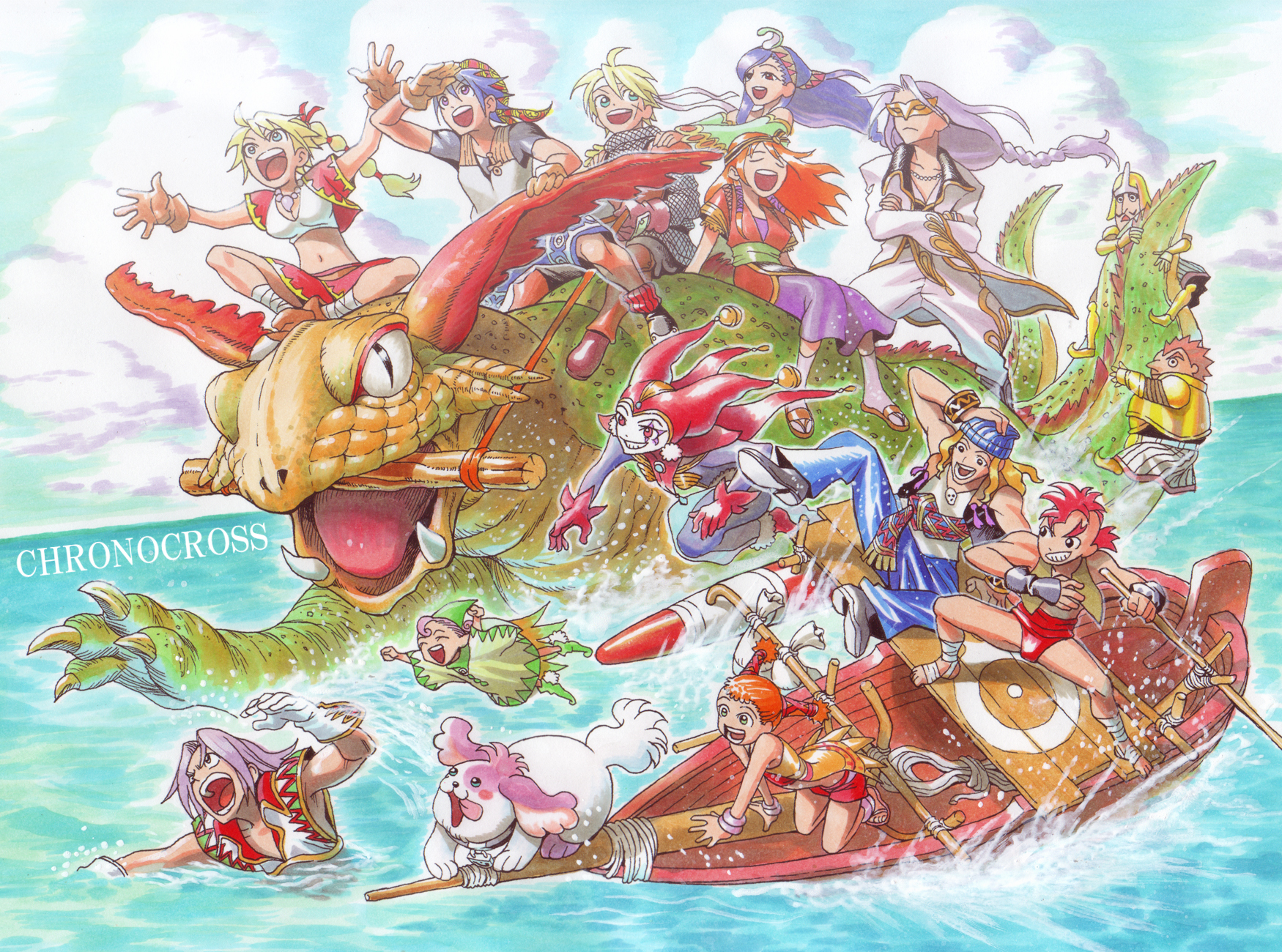 Draggy  Chrono cross, Cross art, Chrono trigger