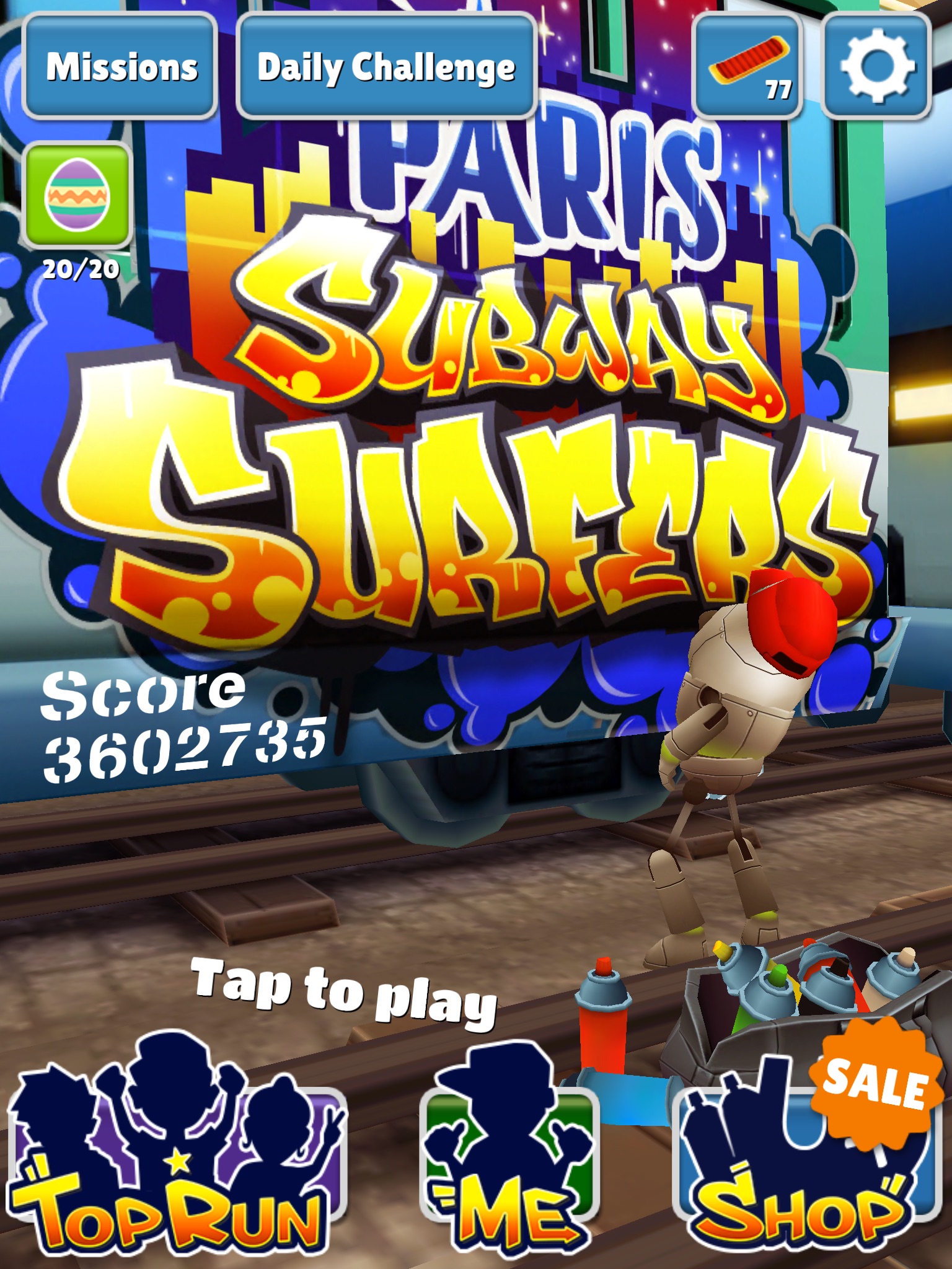 highest score in subway surf