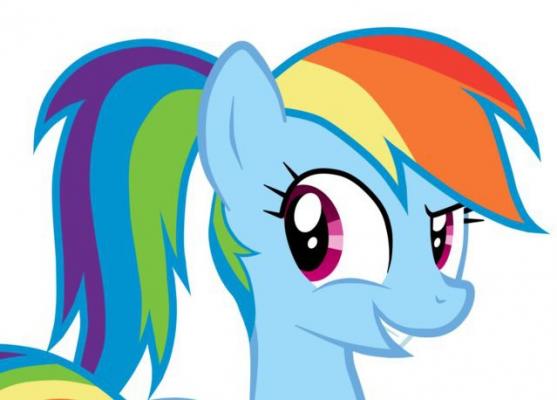 rainbow dash ponytail