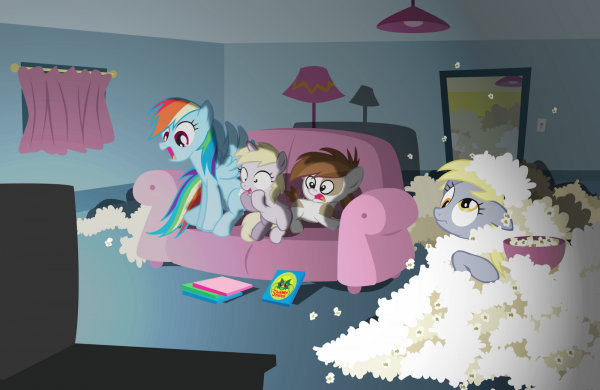 mlp derpy and dr whooves and dinky