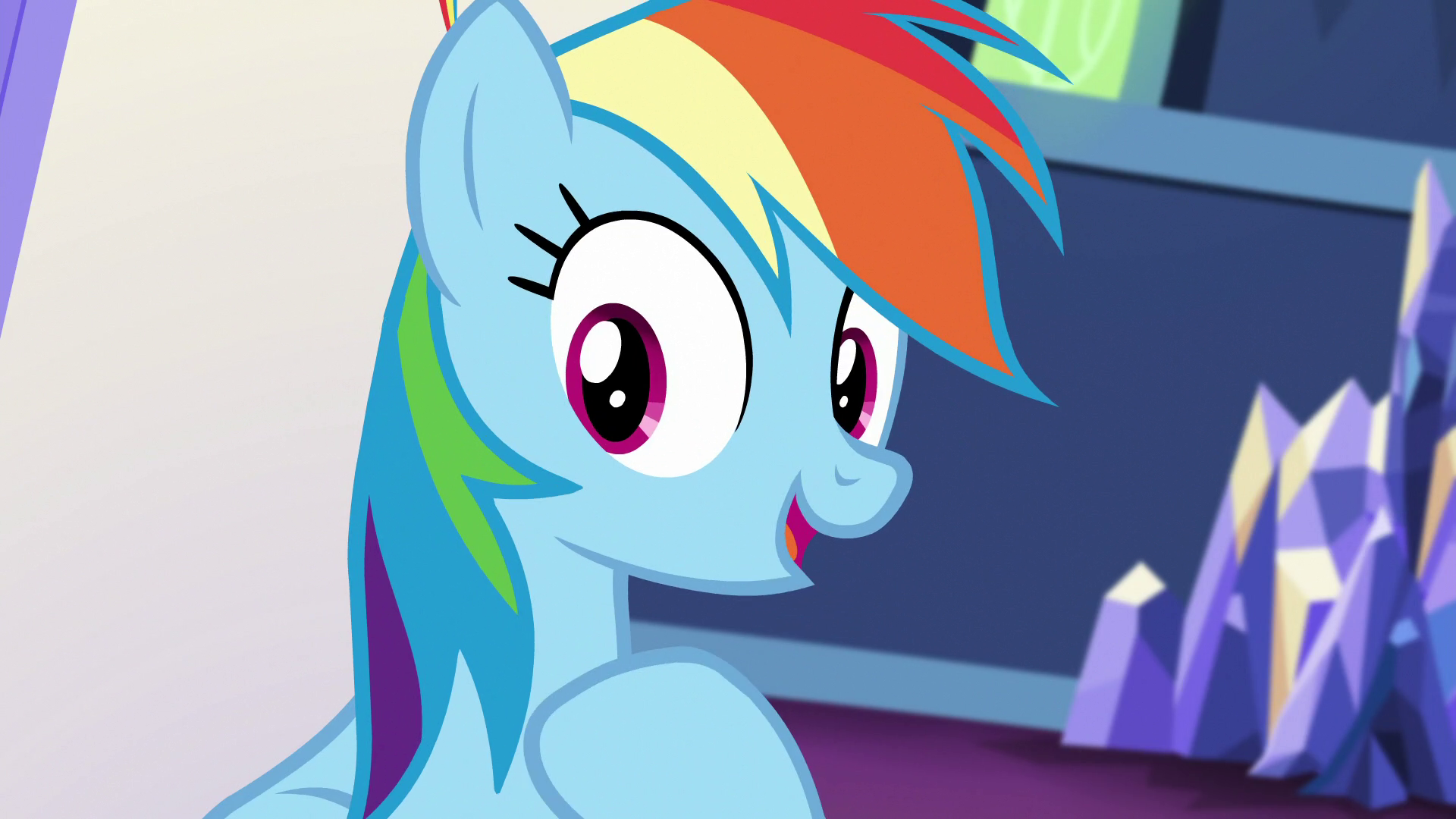 Some good Rainbow Dash screencaps from Party Pooped. 