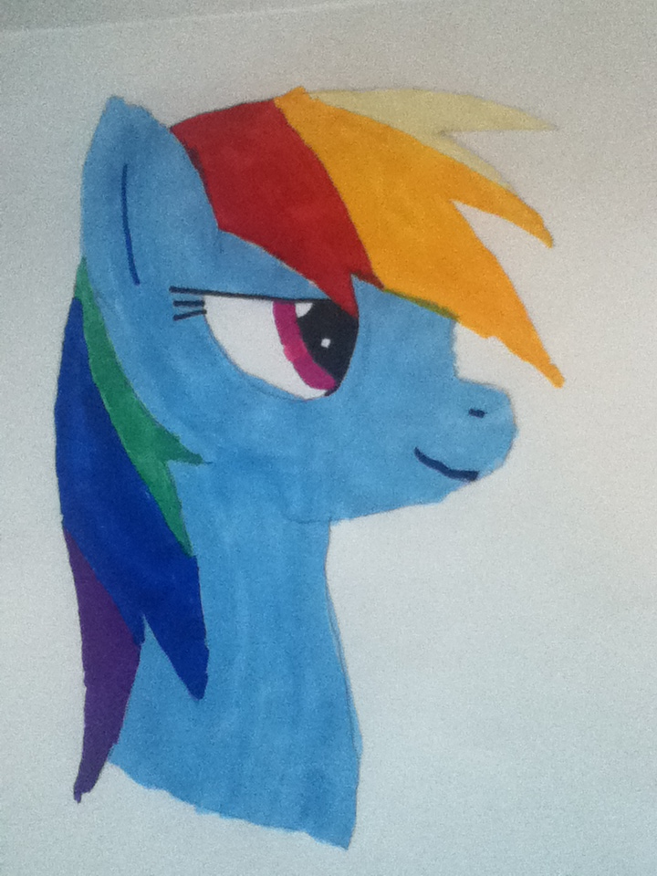 How to Draw Rainbow Dash easy, My Little Pony