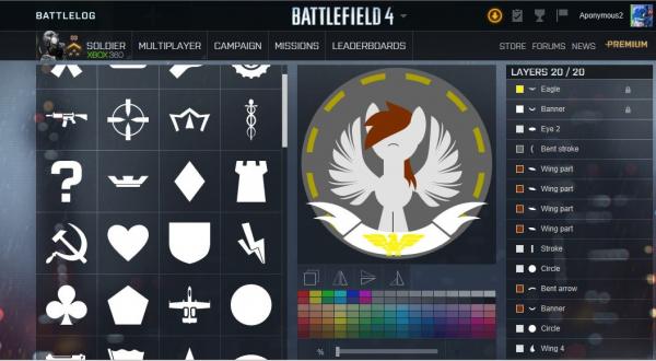 battlefield 4 battlelog - How do I customize my Soldier's Emblem