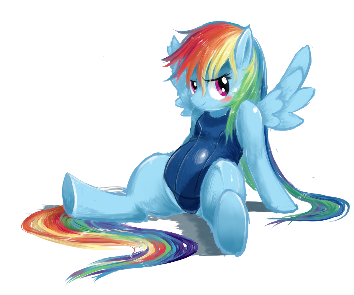 rainbow dash bathing suit