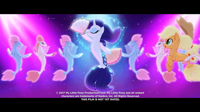 1489871__safe_screencap_applejack_rarity_spike_my+little+pony-colon-+the+movie_spoiler-colon-my+little+pony+movie_animated_conga+line_dancing_fan_gif_m.gif