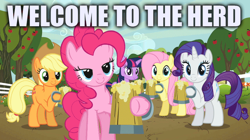 Image result for mlp welcome to the heard gif