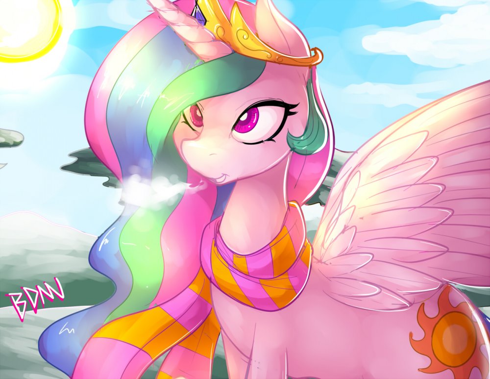 1111329__safe_solo_clothes_princess+celestia_cute_scarf_cutelestia_cold_pinklestia_artist-colon-drbdnv.jpg