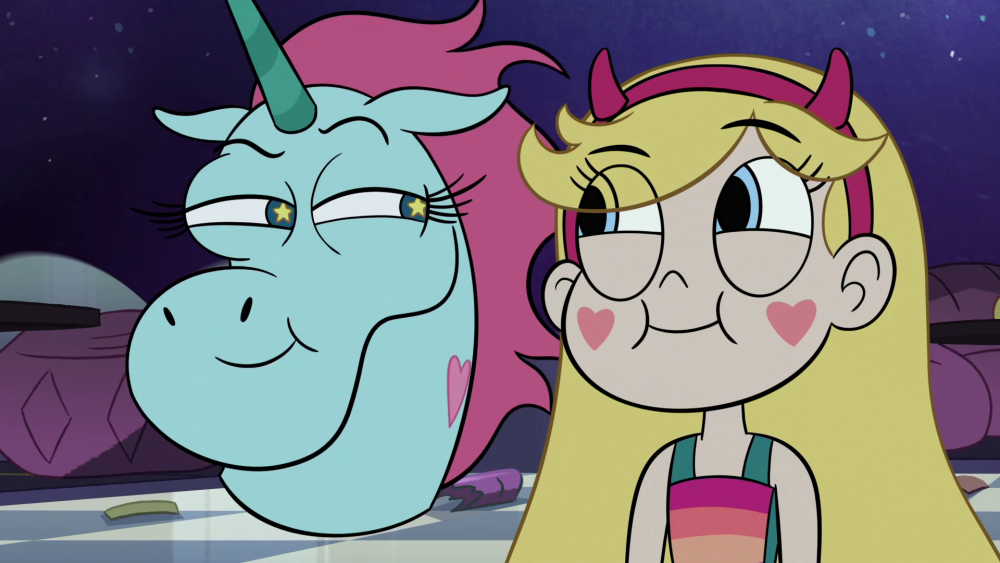 S2E33_Star_and_Pony_Head_smirking_at_each_other.png