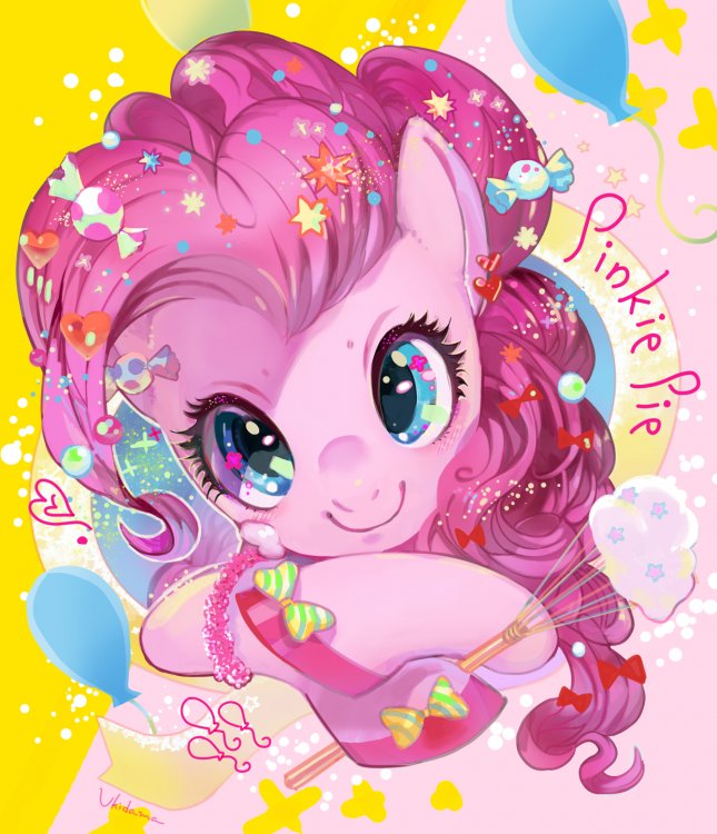 1622928__safe_artist-colon-ukidama_artist-colon-ukidama-dash-illust_pinkie+pie_balloon_batter_beautiful_bowtie_candy_color+porn_cooking_cute_cutie+mark.jpeg