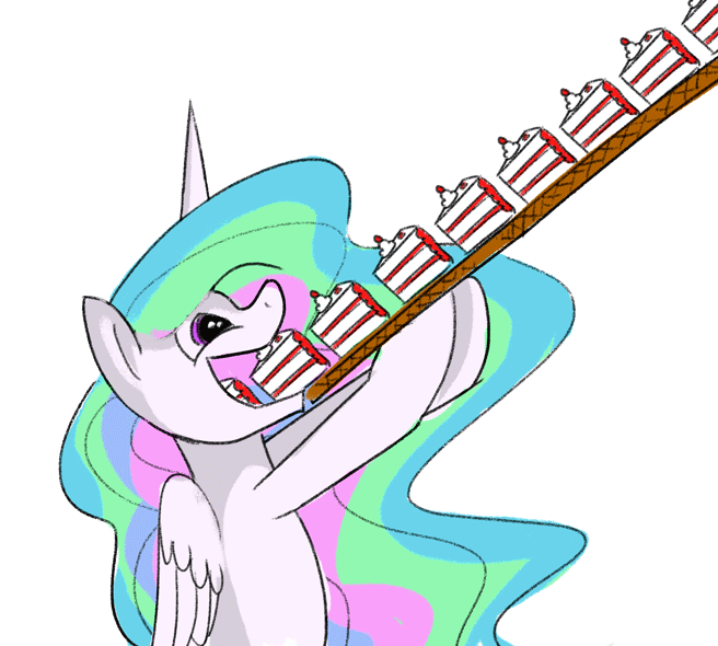 1461369__safe_artist-colon-flamevulture17_princess+celestia_alicorn_animated_cake_cakelestia_eating_female_food_gif_gluttony_loop_mare_open+mouth_pony_.gif