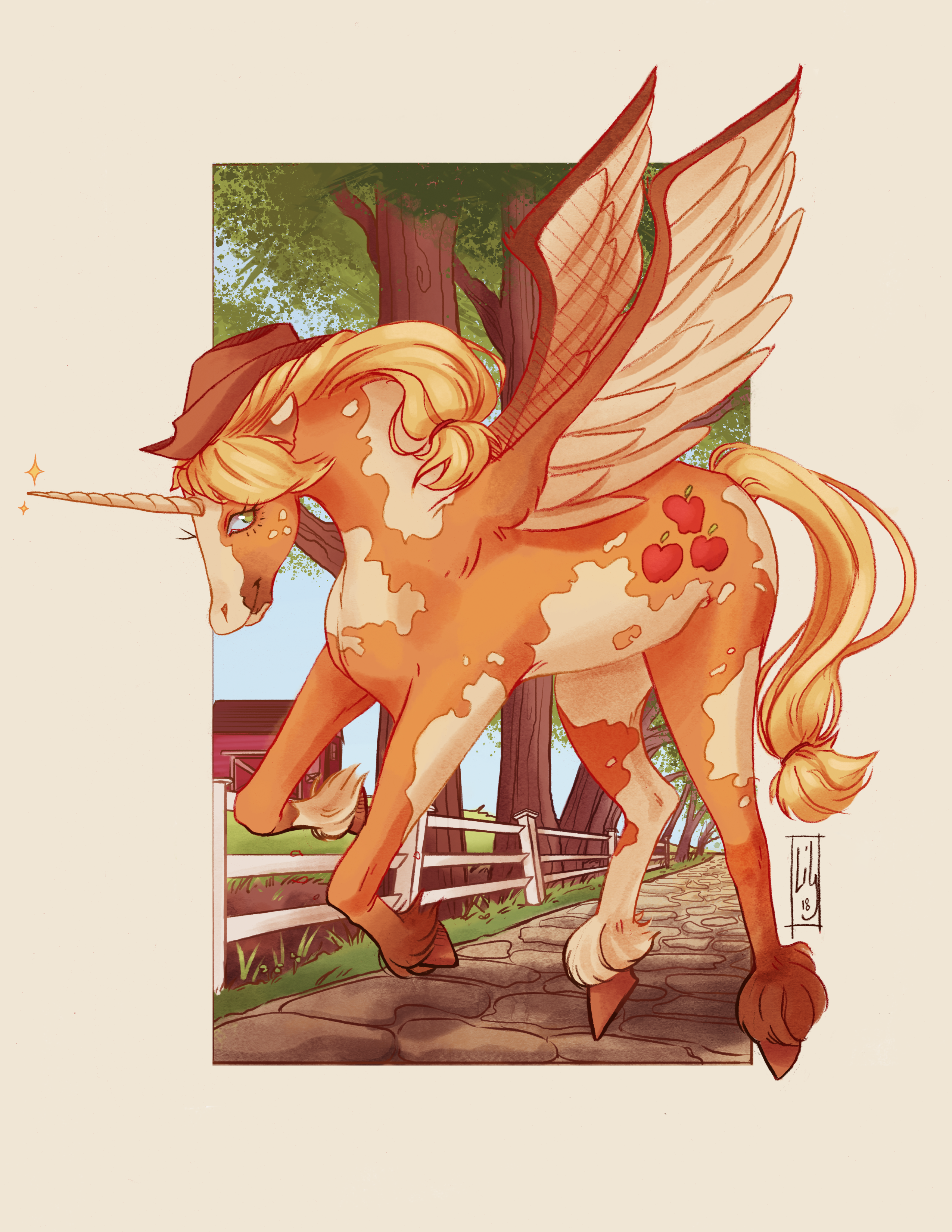 applejack fan art