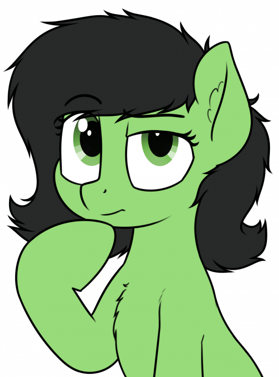 1546335__safe_artist-colon-smoldix_oc_oc-colon-filly+anon_oc+only_bust_chest+fluff_ear+fluff_emoji_female_filly_hoof+on+chin_looking+up_raised+eyebrow_(1).png