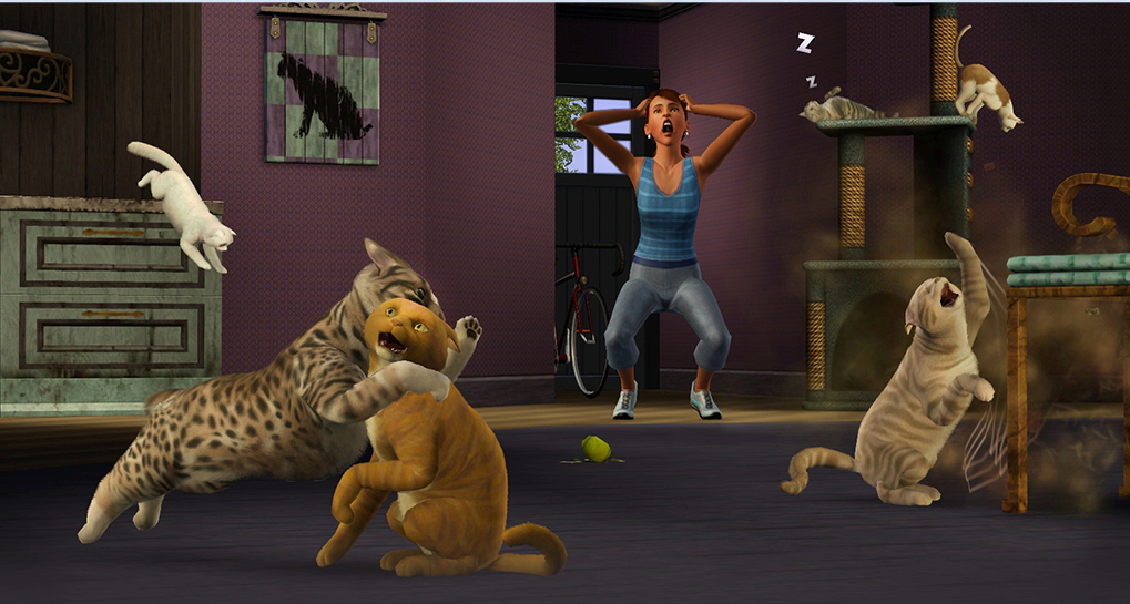 3 питомца. SIMS 3 кошки. Симс 3 питомцы кошки. Симс 3 котята. Питомцев игра компьютерная.