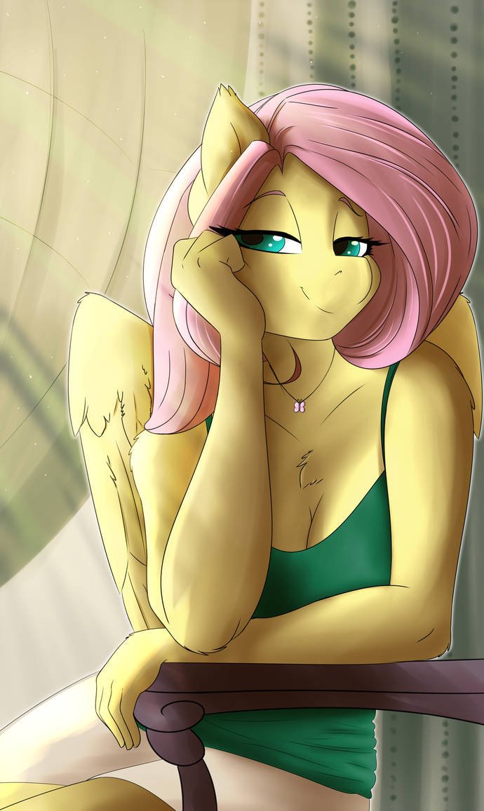 Anthro Fluttershy pictures today. 