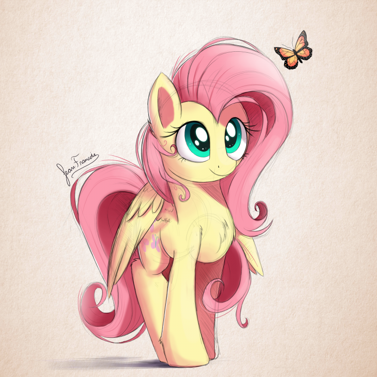1632329__safe_artist-colon-bugplayer_fluttershy_butterfly_chest+fluff_colored+sketch_cute_featured+image_female_looking+at+something_looking+up_mare_pe.png