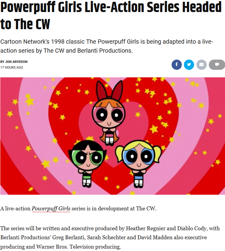 Live Action Cw Powerpuff Girls In Development Media Discussion Mlp Forums 1914