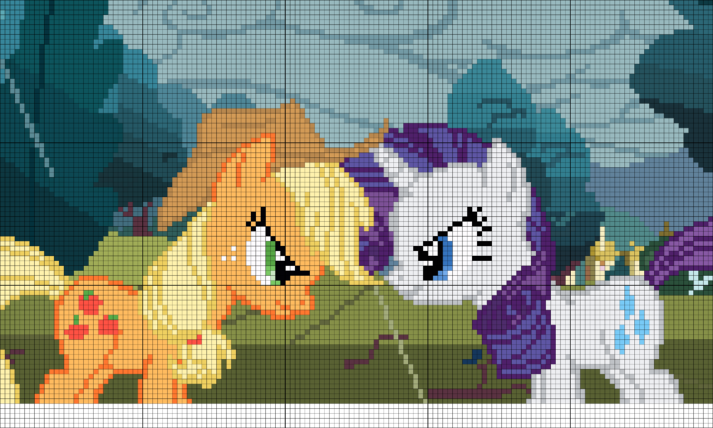 my little pony look before you sleep screenshot perler pattern 5x3 compress.png