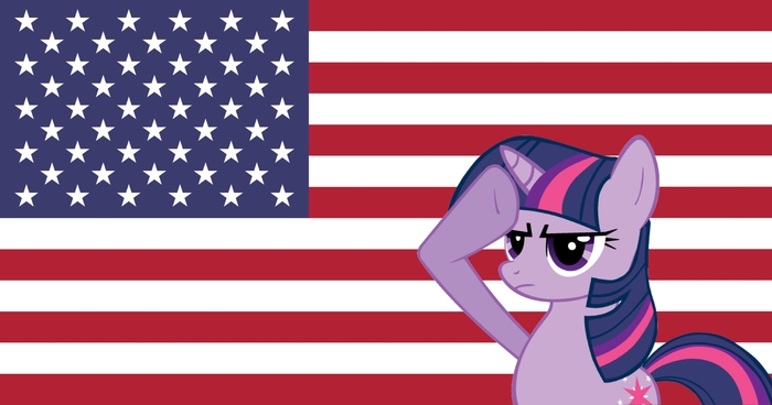 Twilight Sparkle Salutes to the USA %22God Bless America%22.jpeg