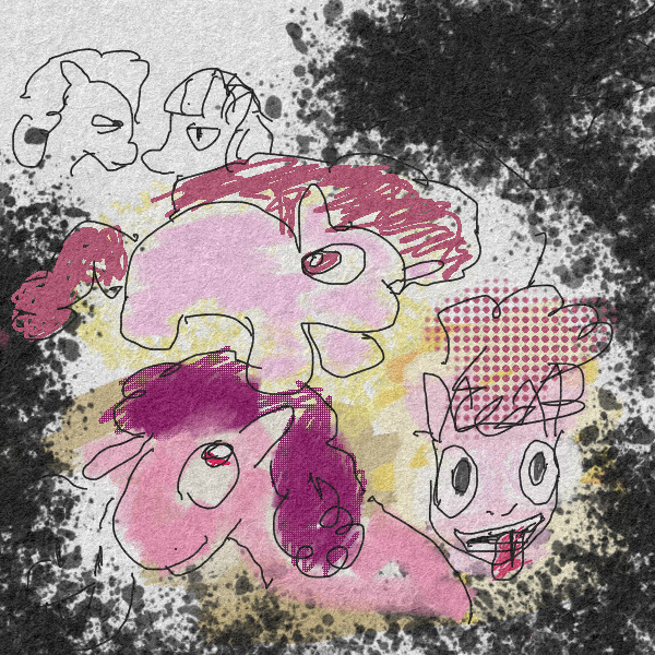 Pinkie Pie doodles.