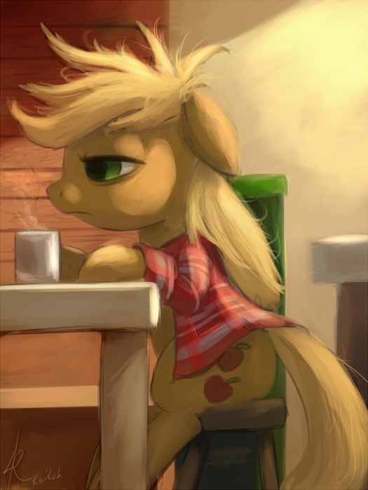 106261__safe_artist-colon-raikoh_applejack_bedmane_clothes_coffee_loosehair_messymane_morningponies_sitting_sleepy_solo.thumb.jpg.e7a26dc0b5ef4060cdaa7a447107d2d4.jpg