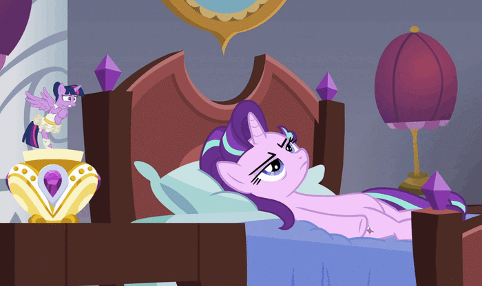 1459151__safe_screencap_starlightglimmer_twilightsparkle_aroyalproblem_spoiler-colon-s07e10_alicorn_animated_annoyed_ballerina_bed_clothes_doublef.thumb.gif.11397cb0ad30d67cfa3fe263bbc96e52.gif