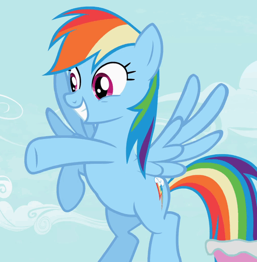 Rainbow Dash waving.gif