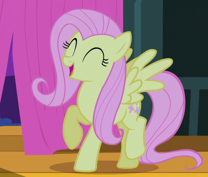 singing fluttershy.gif